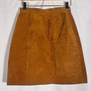 Vintage Water Collection Tan Suede Mini Skirt